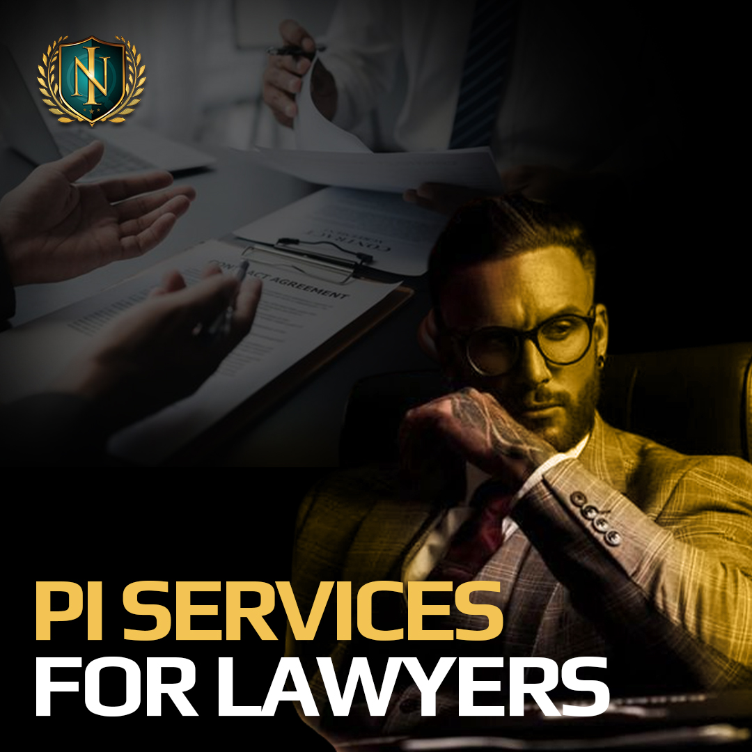 A man in glasses and a suit sitting at a desk with documents, with a lawyer discussing papers in the background, and a logo in the top left corner.