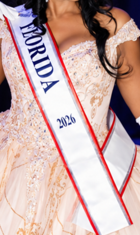 Person wearing a sash with